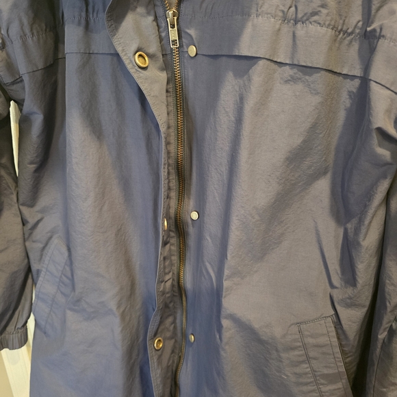 Eileen Fisher Blue Trench Coat - Picture 8 of 12